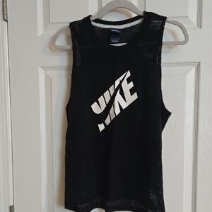 Nike Black Sleeveless Mesh Top